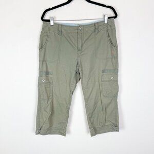 Levi's Women's 8 Y2K Capri Cargo Army Green Low Rise Pants Grunge‎ Punk Skater